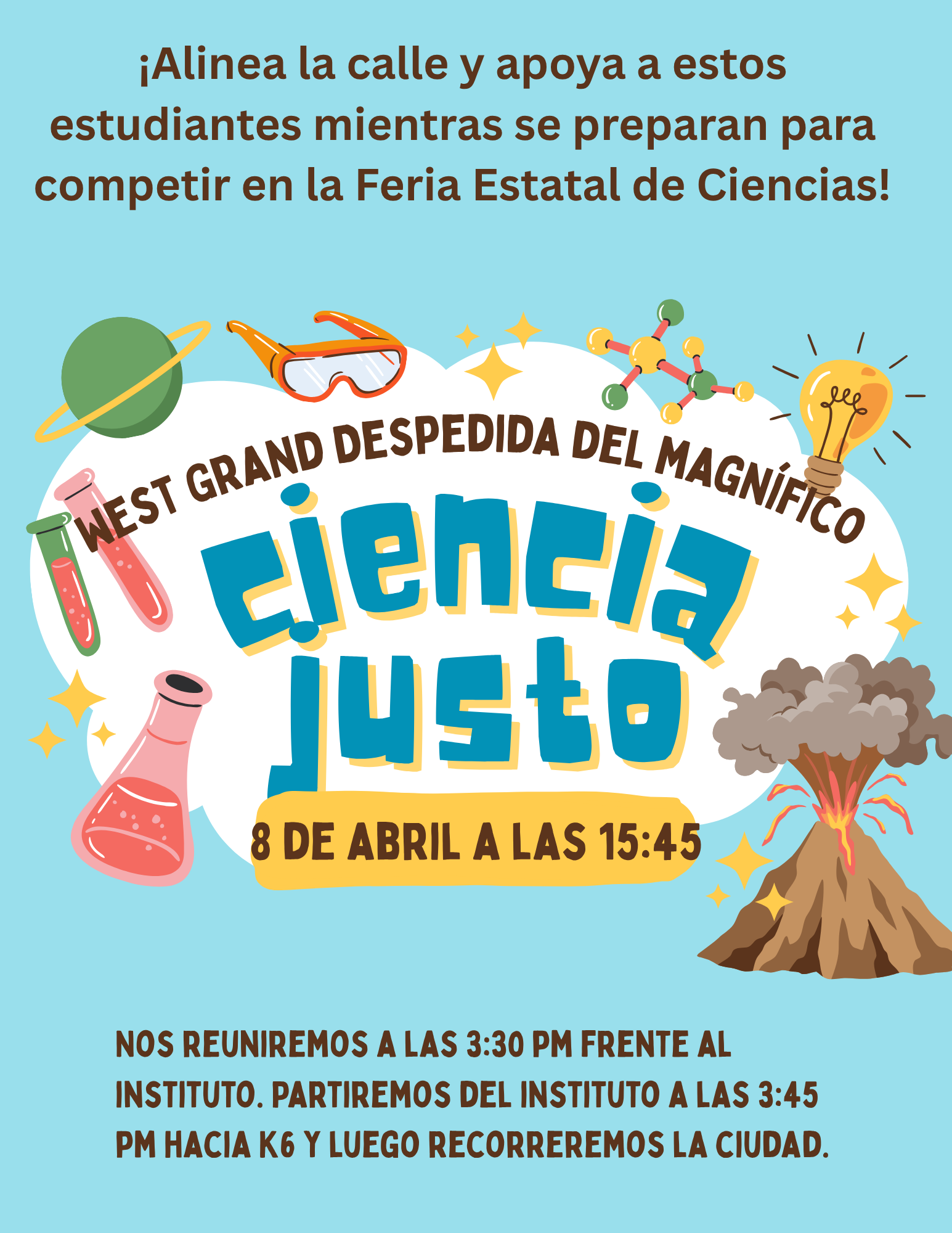 Despedida estatal de la feria de ciencias